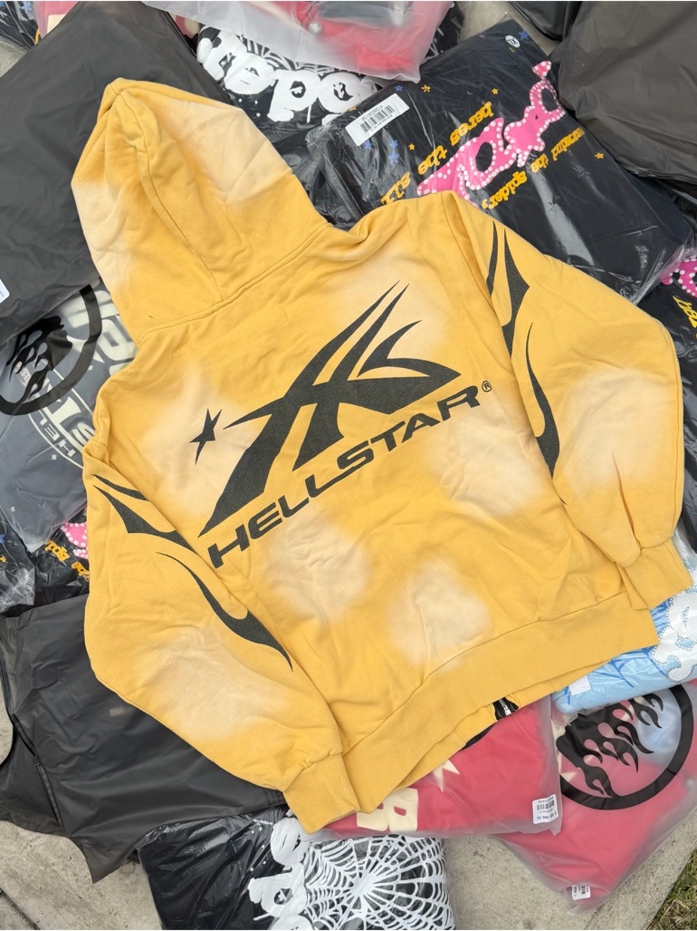Hellstar Yellow Hoodie - Picture 2 of 2